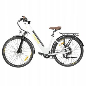 Rower elektryczny Eleglide T1 STEP-THRU 17 cali biały 250 W 100 km